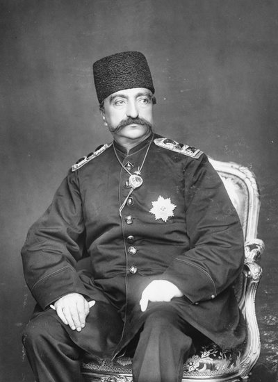 Naser al-Din Shah Qajar of Persia by English Photographer